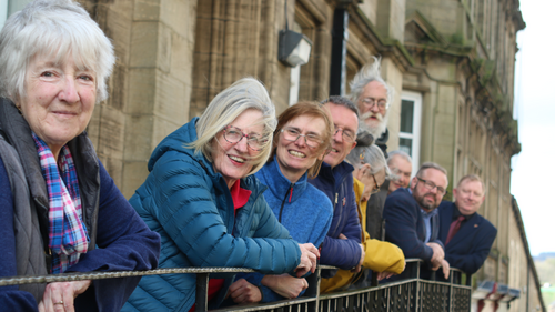 Colne Town Councillors outside Colne Town Council